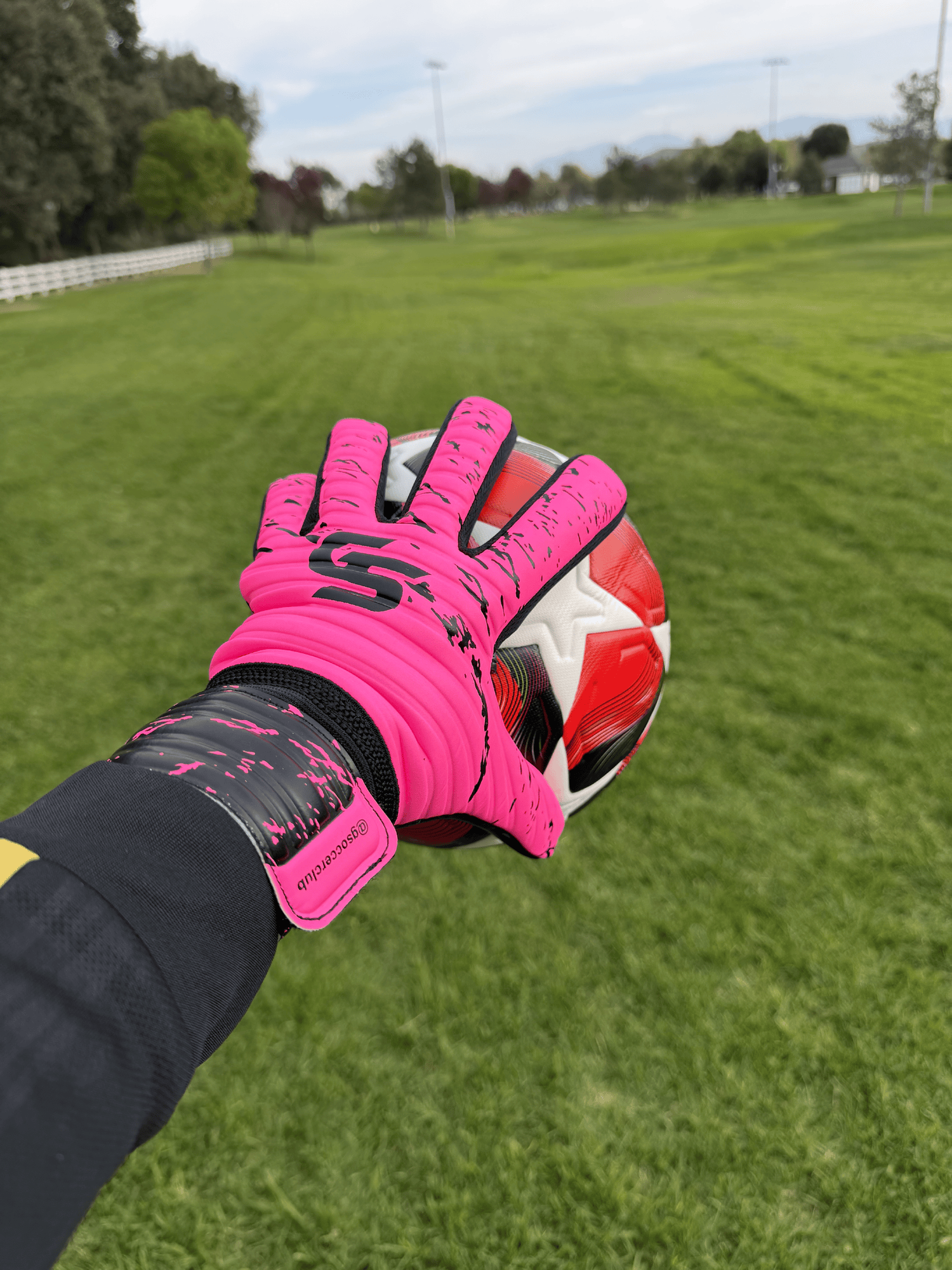 GS Match Goalkeeper Gloves - Fuchsia
