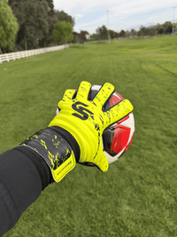 GS Match Goalkeeper Gloves - Neon Yellow